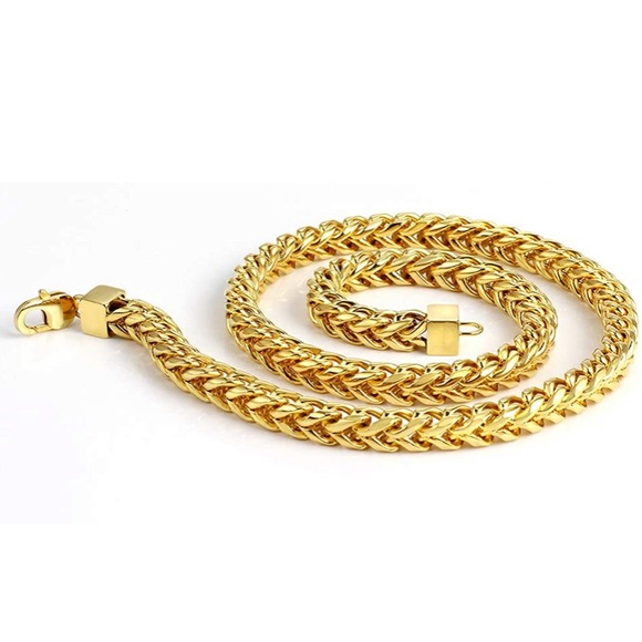 Kohl’s 18k Gold Cuban Chain Necklace 24in 8mm - Picture 2 of 4